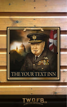 Load image into Gallery viewer, The Churchill Inn Personalised Bar Sign Custom Signs from Twofb.com pub signs made to order
