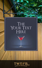 Load image into Gallery viewer, The Cocktail Bar Personalised Bar Sign Custom Signs from Twofb.com Bar Signs UK