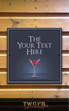 Load image into Gallery viewer, The Cocktail Bar Personalised Bar Sign Custom Signs from Twofb.com Pub Signage