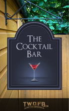 Load image into Gallery viewer, The Cocktail Bar Personalised Bar Sign Custom Signs from Twofb.com Pub Signs