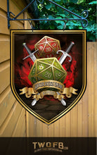 Load image into Gallery viewer, The D20 Personalised Bar Sign Custom Signs from Twofb.com Pub sign design