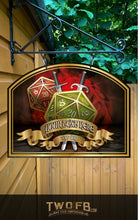 Load image into Gallery viewer, The D20 Personalised Bar Sign Custom Signs from Twofb.com Custom made pub signs