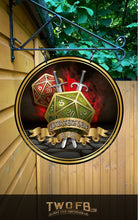 Load image into Gallery viewer, The D20 Personalised Bar Sign Custom Signs from Twofb.com signs for bars