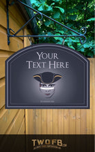 Load image into Gallery viewer, The Dandy Highwayman sign Personalised Bar Sign Custom Signs from Twofb.com Pub sign design
