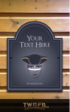 Load image into Gallery viewer, The Dandy Highwayman sign Personalised Bar Sign Custom Signs from Twofb.com Hanging pub sign