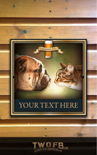 Load image into Gallery viewer, The Dog and Bastard Personalised Bar Sign Custom Signs from Twofb.com Signs for sheds - Dog House