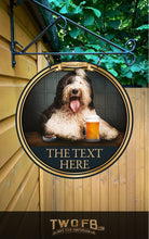 Load image into Gallery viewer, The Dog & Beer Personalised Bar Sign Custom Signs from Twofb.com  Custom Bar Signs