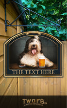 Load image into Gallery viewer, The Dog & Beer Personalised Bar Sign Custom Signs from Twofb.com Hanging Pub Signs