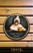Load image into Gallery viewer, The Dog & Beer Personalised Bar Sign Custom Signs from Twofb.com Pub Signs Uk