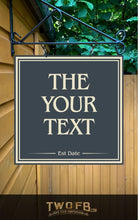 Load image into Gallery viewer, The Dog House Simple Personalised Bar Sign Custom Signs from Twofb.com Hanging pub sign