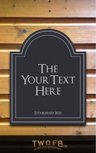 Load image into Gallery viewer, The Drunken Cock Personalised Bar Sign Custom Pub Signs from Twofb.com Hanging pub signs