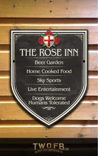 Load image into Gallery viewer, The English Rose Inn ChalkBoard Personalised Bar Sign Custom Signs from Twofb.com signs for bars