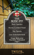Load image into Gallery viewer, The English Rose Inn ChalkBoard Personalised Bar Sign Custom Signs from Twofb.com signs for bars