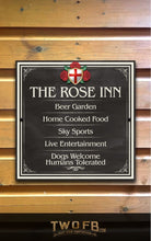 Load image into Gallery viewer, The English Rose Inn ChalkBoard Personalised Bar Sign Custom Signs from Twofb.com signs for bars