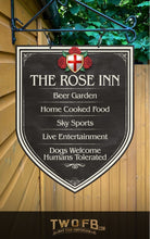 Load image into Gallery viewer, The English Rose Inn ChalkBoard Personalised Bar Sign Custom Signs from Twofb.com signs for bars