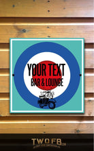 Load image into Gallery viewer, The Face Personalised Bar Sign Custom Signs from Twofb.com Posh pub sign