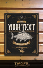 Load image into Gallery viewer, Fishing Sign/Traditional Pub Sign/ Pub Sign/Bar Sign/Home bar sign/Pub sign for outside/Custom pub sign/Home Bar/Pub DƩcor/Military Bar Signs/Custom Bar signs/Barsigns UK/ Man Cave/ Mess Sign/ Bar Runner/ Beer Mats/ Hanging pub sign/ Custom sign/ Garden Signs/Pub signs