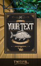 Load image into Gallery viewer, Fishing Sign/Traditional Pub Sign/ Pub Sign/Bar Sign/Home bar sign/Pub sign for outside/Custom pub sign/Home Bar/Pub DƩcor/Military Bar Signs/Custom Bar signs/Barsigns UK/ Man Cave/ Mess Sign/ Bar Runner/ Beer Mats/ Hanging pub sign/ Custom sign/ Garden Signs/Pub signs