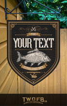 Load image into Gallery viewer, Fishing Sign/Traditional Pub Sign/ Pub Sign/Bar Sign/Home bar sign/Pub sign for outside/Custom pub sign/Home Bar/Pub DƩcor/Military Bar Signs/Custom Bar signs/Barsigns UK/ Man Cave/ Mess Sign/ Bar Runner/ Beer Mats/ Hanging pub sign/ Custom sign/ Garden Signs/Pub signs