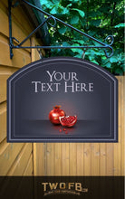 Load image into Gallery viewer, The Forbidden Fruit Personalised Gin Bar Sign Custom Signs from Twofb.com Hanging Pub Sign