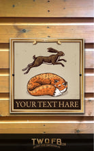 Load image into Gallery viewer, The Fox & Hare Personalised Pub-Bar-Sign Custom Signs from Twofb.com signs for bars - Pub Signage