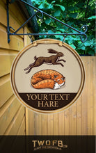 Load image into Gallery viewer, The Fox & Hare Personalised Pub-Bar-Sign Custom Signs from Twofb.com signs for bars - Pub Signage