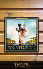 Load image into Gallery viewer, The Gin Giraffe Personalised Bar Sign Custom Signs from Twofb.com Pub-Bar-Signs