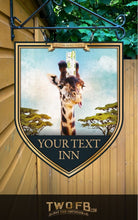 Load image into Gallery viewer, The Gin Giraffe Personalised Bar Sign Custom Signs from Twofb.com Pub-Bar-Signs