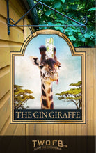 Load image into Gallery viewer, The Gin Giraffe Personalised Bar Sign Custom Signs from Twofb.com Pub-Bar-Sign
