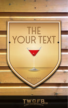 Load image into Gallery viewer, The Gold Bar Personalised Bar Sign Custom Signs from Twofb.com Gin Bar signs