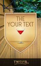 Load image into Gallery viewer, The Gold Bar Personalised Bar Sign Custom Signs from Twofb.com signs for bars