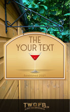 Load image into Gallery viewer, The Gold Bar Personalised Bar Sign Custom Signs from Twofb.com Custom Bar Signage