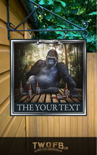 Load image into Gallery viewer, The Gorilla Inn Personalised Bar Sign Custom Signs from Twofb.com signs for bars