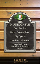 Load image into Gallery viewer, The Irish Shamrock Pub ChalkBoard Personalised Bar Sign Custom Signs from Twofb.com signs for bars