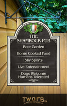 Load image into Gallery viewer, The Irish Shamrock Pub ChalkBoard Personalised Bar Sign Custom Signs from Twofb.com signs for bars