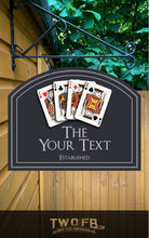 Load image into Gallery viewer, The Kings Arms Personalised Bar Sign Custom Signs from Twofb.com Bar Sign UK