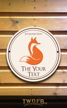 Load image into Gallery viewer, The Lazy Fox Circular Hanging Bar Sign Custom Signs from Twofb.com signs for bars