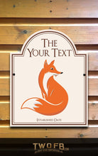 Load image into Gallery viewer, The Lazy Fox Dome Hanging Bar Sign Custom Signs from Twofb.com signs for bars
