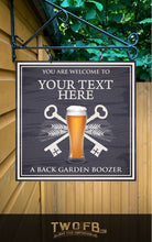 Load image into Gallery viewer, The Lock Down Bar Personalised Bar Sign Custom Signs from Twofb.com personalised bar signs