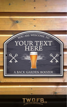 Load image into Gallery viewer, The Lock Down Bar Personalised Bar Sign Custom Signs from Twofb.com pub signs UK
