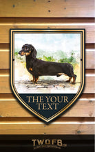Load image into Gallery viewer, The Long Dog Personalised Bar Sign Custom Signs from Twofb.com Hanging Signs