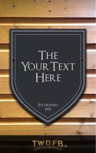 Load image into Gallery viewer, The Modern Grey Personalised Bar Sign Custom Signs from Twofb.com garden bar sign