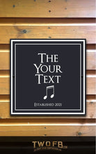 Load image into Gallery viewer, The Music Room Personalised Bar Sign Custom Signs from Twofb.com Hanging bar signs
