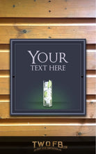 Load image into Gallery viewer, The No One Gin Bar Personalised Bar Sign Custom Signs from Twofb.com Outdoor bar signs