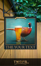 Load image into Gallery viewer, Pheasant | Bar Sign Custom Signs from Twofb.com Pub sign design | Hanging Bar sign