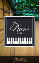 Load image into Gallery viewer, The Piano Bar Personalised Bar Sign Custom Signs from Twofb.com signs for bars