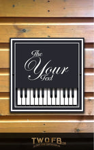 Load image into Gallery viewer, The Piano Bar Personalised Bar Sign Custom Pub Signs from Twofb.com Hanging Pub Signs
