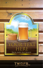 Load image into Gallery viewer, The Pie and Pint Personalised Bar Sign Custom Signs from Twofb.com Replica Bar signs