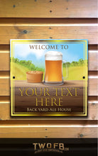Load image into Gallery viewer, The Pie and Pint Personalised Bar Sign Custom Signs from Twofb.com bar signs custom