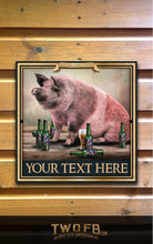 Lade das Bild in den Galerie-Viewer, The Pig & Bottle Personalised Bar Sign Custom Signs from Twofb.com signs for bars